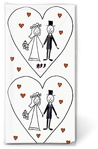 Taschentücher Marriage * Hochzeit * 21 x 21cm
