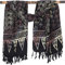 GURU SHOP Bali Batik Sarong, Wandbehang, Wickelrock, Sarongkleid, Strand Tuch - Design 19/schwarz, Herren/Damen, Synthetisch, 160x100 cm
