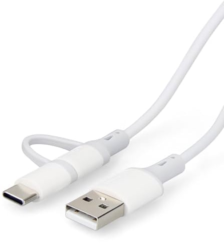 Smays Amazon Kindle Replacement USB Cable, White (Works with Kindle Fire, Touch, Keyboard, DX, and Kindle) (White)