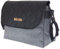 Ferocity Baby Wickeltasche Kinderwagentasche Reisetasche Windeltasche Pflegetasche Babytasche Umhängetasche Muster Graues Len schwarzes Leder [059]