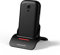 Swissvoice S24 - Téléphone mobile débloqué 2G à clapet pour séniors, touche SOS, support de recharge facile, 10 mémoires directes avec photos, notifications par SMS - Noir