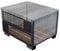 GRASEKAMP Qualität seit 1972 Abdeckhaube Gitterbox 125x85x95cm PVC Transparent wasserdicht UV stabil Schutzhaube Abdeckplane Staubschutz