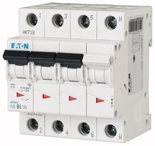 Eaton Disjoncteur type D, pôle 3P+N 16A xEffect montage sur rail DIN