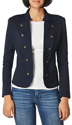 Tommy Hilfiger - Giacca da Donna Tommy Classica, Aperta sul Davanti, a Fascia, Capitano Sky, Small