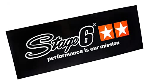 Banner Stage6, 70x200cm, Fleece, ungeöst, schwarz