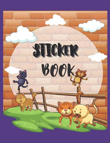 Sticker Book: Blank Sticker Book, Big Sticker Collection , 100 pages 8.5 x 11