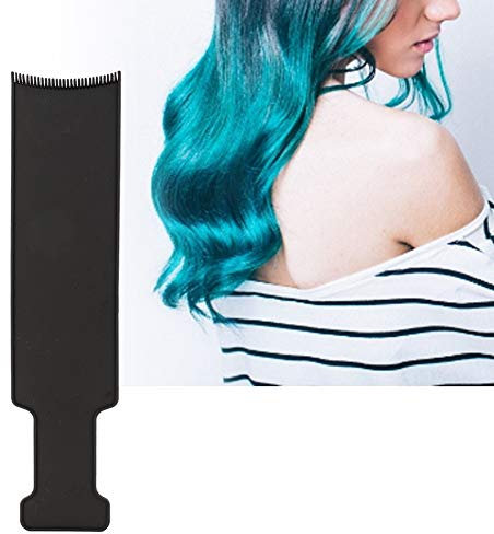 Paleta de Color de Pelo, Tableros de Tintes con Dientes Profesional Pelo Resalte Seccionamiento Peine, para Teñir el Cabello Teñido Bricolaje Herramienta de Tinte de Peluquería(Grande negro)