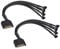 GINTOOYUN 2 Cavi di Alimentazione SATA a Ventola, 15 Pin SATA a 5 Pin / 4 Pin 12 V, per Host, Scheda Madre e Ventola del Computer