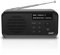 Pinci DAB/DAB+ Digitalradio und FM-Radio, tragbares Digitalradio mit USB wiederaufladbar, 15 Stunden Wiedergabe, 40 voreingestellte Sender, Kopfhöreranschluss, LCD-Display für Wohnzimmer,