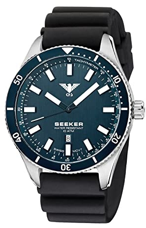 KHS Seeker Steel (Blaue Ausführung) KHS.SEESBLU.DB mit Taucherband Schwarz