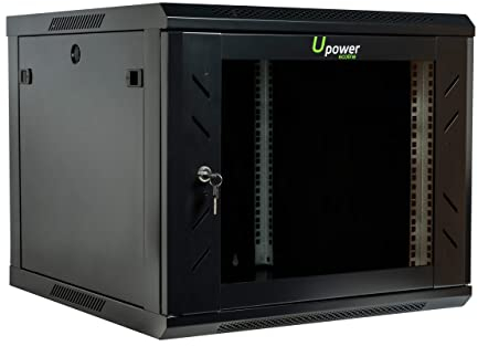 MASTER U-POWER Armario Rack 19 9U Mural 600x600x501mm, hasta 80Kg Negro