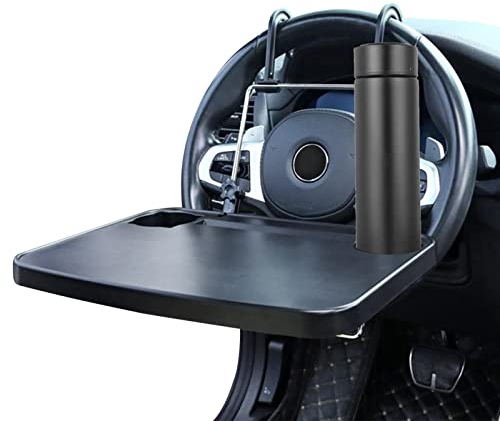 Lenkrad-Schreibtisch – Faltbare Auto-Tabletts zum Essen, Laptop-Auto-Schreibtisch, Autositz, Reisetablett, Tisch, Auto-Lebensmitteltabletts für Erwachsene, Fahrer, Auto-Schreibtisch