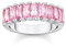 Thomas Sabo Damen Ring aus Sterling-Silber mit Zirkonia-Steinen in Pink, Gr. 52, TR2366-051-9-52