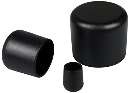 50 Stück Kunststoff Schutzkappen für Stuhlbeine, Tischbeine, Möbel, Zaunpfosten, Holzpfosten, Verschiedene Größen, Möbelgleiter, Stuhlbeinschoner, Stuhlbeinkappe (Für Rohraußen-Ø: 27mm)