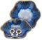 nbeads 2 STK. Keramik-Schmuck-Schale, Japanischen Stil glasierte Lotus Porzellanschale Schmuck-Tablett Keramik Derorative Schmuck Organizer für Geburtstag Geschenk Schmuck Lagerung Home Decor