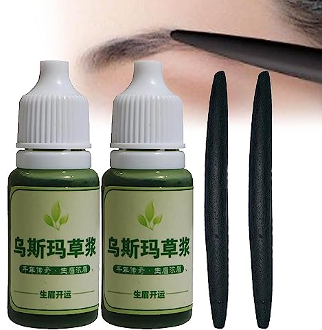 EXQST USMA-Gras-Extrakt-Essenz 10 ml USMA-Gras-Haarpflegeflüssigkeit, Zilienwachstum, nährende Flüssigkeit, magischer Kleiner schwarzer Stift