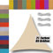 Voile d'ombrage Toile ombrage voiles d'ombrage pour Patio Triangulaire Triangle rectangulaire Toile d'ombrage ombrage imperméable pour terrasse Patio Jardin extérieur 2x2 2x3 3x3 4x3 4x4 6x4 5x5m