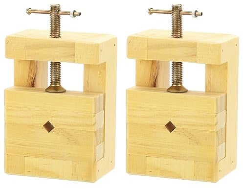 PATIKIL Wood Carving Clamp, 2 Pack Bench Clamp Adjustable Table Vise Clip Seal Carving Hand Tool for Stone Wood Stamps Engraving Drill 9.9x6.5x4.6cm