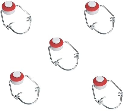 ZENZERO® - Bouchons mécaniques pour fermeture hermétique pour bouteilles en verre - Taille maximale du cou de la bouteille 4 cm - Dimensions du bouchon (sans collier) 2,5 x 2,5 x 2,5 x 2 cm - 1 lot de