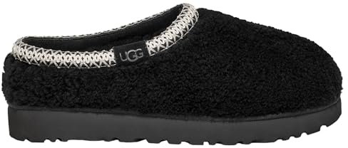 UGG Tasman Maxi Curly, Pantofole Donna, Black, 41 EU