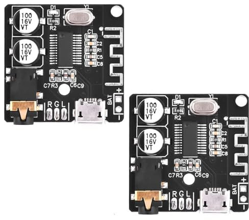 zalati Audio Receiver Board 2pcs VHM-314 Bluetooth 5.0 MP3 Lossless Decoder Board Wireless Stereo Music Module - Micro USB
