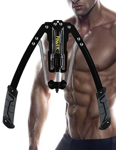 COVVY Arm-Power Twister,Armtrainer 10~200kg,Unterarm Training Brust Trainingsgerät für Schulter,Brust und Oberkörperarmkraft Krafttraining (Grau)