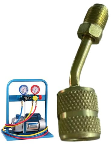 FASSME Klimaanlagen-Schlauchadapter, Messing, verlängerter Mini-Split-Konverter, Mehrzweck-Adapter für R410A -Split-System, Klimaanlage