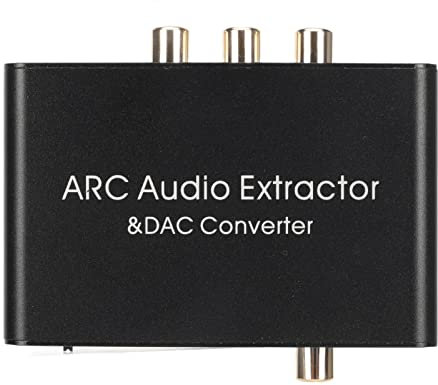 Generic HDMI ARC Audio Extractor 192KHz, HDMI ARC Adapter with 3.5mm Headphone Port, Audio Converter Analog for Home Cinema TV Soundbar Speaker Amplifier, Generickb86t743ph