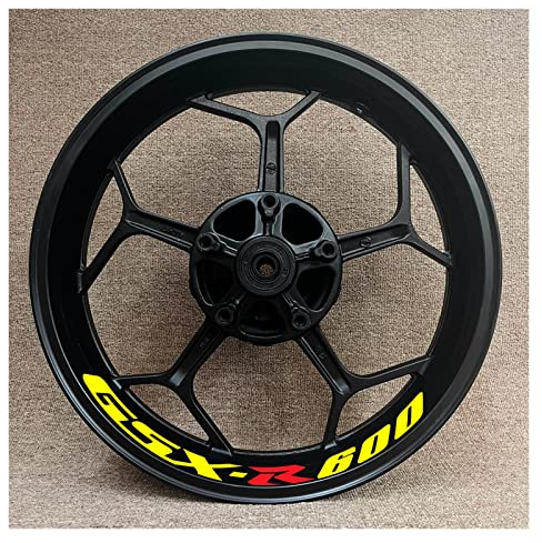 Motorrad Rad Aufkleber Für GSXR600 Gsx-r 600 Gsxr/600/R/600R Motorradzubehör Full Set Radnaben-Aufkleber Radfelge Reflektierender Aufkleber(F)
