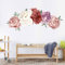 astylishome Wandsticker Kinderzimmer Mädchen Rosa Wandbild 73x94 cm Wandtattoo Badezimmer Blumen Wand Deko Wohn Schlafzimmer Modern Küche Möbel Aufkleber 1313