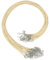 sourcing map 20Pcs Waxed Necklace Cord Bulk Cream 1.5mm Dia 18 Necklace String Rope with Chain Clasp for Pendants Bracelets Jewelry Making Supplies Accessories
