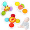 Saugnapf Spielzeug Baby, 3 Stück Baby Spielzeug ab 1 Jahr , Sicheres Badewannenspielzeug Baby, Reisespielzeug, Sensorik Spielzeug Baby, Badewannenspielzeug mit Saugnapf, Badespielzeug Geschenke