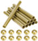 10 PCS Radiator Pipe Covers Gold and Pipe Collars 200mm x 15mm Thickened Radiator Sleeves 15mm Plastic Snap On Radiator Caps
