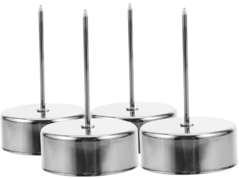 OFFSCH 4stücke Kerzenhalter Mit Dorn Metall-kerzenbecher Kerzenhalter Mit Spitze Für Tischdekoration Und Party-Arrangements Wiederverwendbar