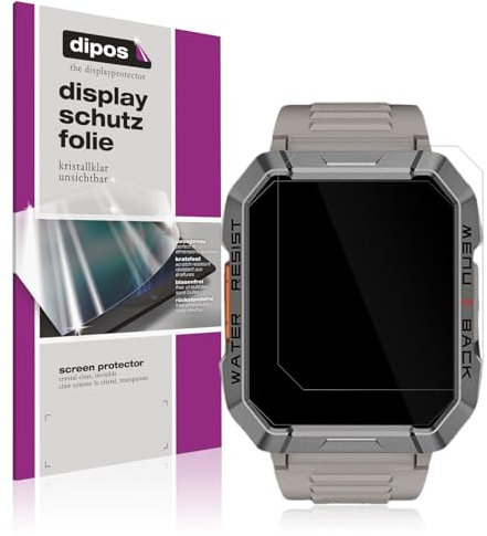 dipos I 6x Protection ecrán compatible avec Blackview W60 Smartwatch 2.01 Zoll Films de protection d'écran transparent