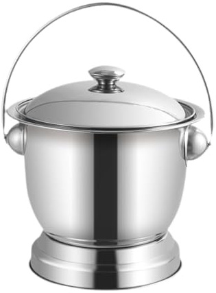 FashionCha Seau de chambre de cruche d'urinoir de nuit d'urinoir avec couvercle, pot de chambre de bouteille d'urinoir de pot pour un usage domestique