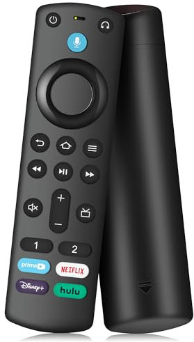 Ersatz-Sprachfernbedienung passend für alle Insignia/Toshiba Smart TVs, Smart TV Omni Serie/Omni QLED Serie/4-Serie, für Smart TVs Cube (3. Generation), und Smart TV Stick 4K Max (2. Generation)