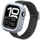 RHINOSHIELD Bumper Case kompatibel mit Apple Watch Series 10 [46mm] | CrashGuard NX - Stoßdämpfende Schutzhülle im schlanken Design, rutschfest - Silbergrau