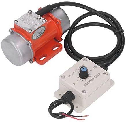 30W Concrete Vibrator Vibration Motor, Water Proof 4000RPM DC Electric Vibrating Motor with Speed Controller Adjustable Exciting Force, Vibrating Vibrators for Shaker Table (DC24V)