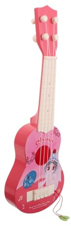 Abaodam Ukelele Infantil de Juguete para Guitarra de Cuerdas Instrumento Musical Educativo Desarrollo Musical y Sensibilidad Rítmica para Principiantes