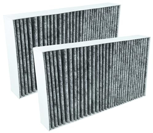 vhbw 2x Aktivkohlefilter kompatibel mit Miele DA9021 | DA9091W, DA9090W, DA9298W Dunstabzugshaube