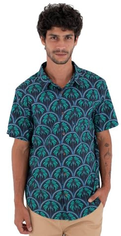 Hurley Herren Men's Short-Sleeved Shirt - Printing Press Palm T-Shirt