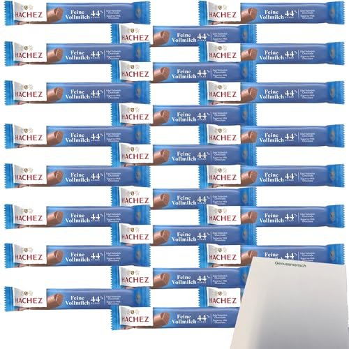 usy Bundle für Hachez Schokolade Sticks Feine Vollmilch 44% VPE (24x35g Packung) + usy Block