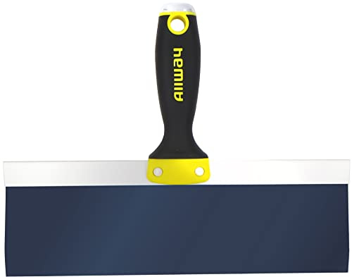 ALLWAY BTK12 Soft Grip Blue Carbon Steel Taping Knife with Hammer End, 12