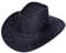 Alsino Kinder Cowboyhut in schwarz - Westernhut Jungen Mädchen Cowboy Kostüm Verkleidung Karneval, Original Wildleder Optik Modell 06a