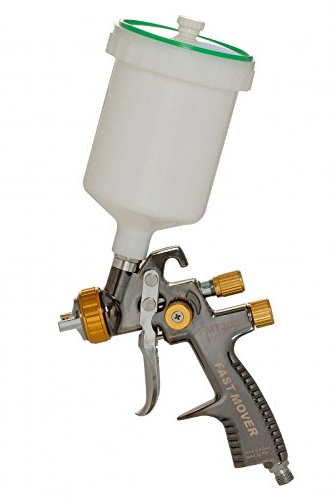 Fast Mover Tools UK LVLP Gravity Feed Spray Gun, 600cc Pot, 1.8mm Set Up