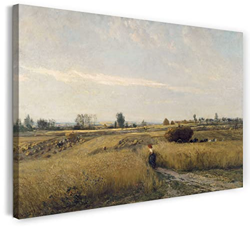 Printed Paintings Leinwand (120x80cm): Charles Francois Daubigny - Harvest