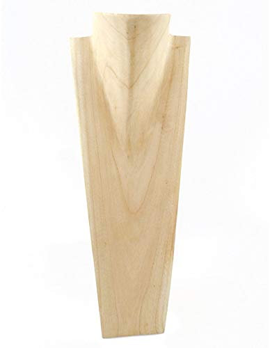 Coco Papaya Présentoir spécial Colliers Longs 60cm Buste en Bois Exotique Brut
