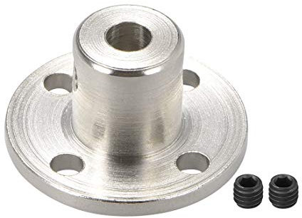 sourcing map 4mm Inner Dia H12*D10 Rigid Flange Coupling Motor Guide Shaft Coupler Motor Connector for DIY Parts