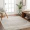 Surya Nairobi Teppich Wohnzimmer Boho, großer Teppich Schlafzimmer 200x274 cm - Teppich für Esszimmer mit geometrischem Muster, Skandinavischer Wohnzimmerteppich modern in Creme und Braun